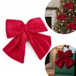 Kokarda dekoracyjna Rich Red Bow 14x12,50 Czerwony