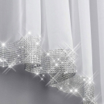 Firanka GALAXIA z cyrkoniami 300x145 cm
