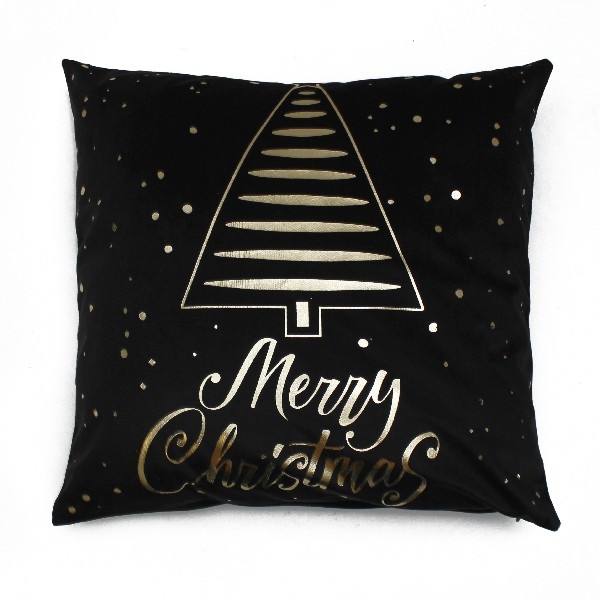 Poszewka Gold Christas Tree 45x45 cm złota Choinka