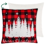 Poszewka JOY Las Choinek Krata 45x45