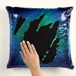 Poszewka Flippy Cekiny 40x40 cm MULTI kolor Zieleń