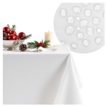 Obrus wodoodp. SUSAN gładki 130x180 cm white Biały