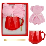Zestaw Dulce Kubek + Łyżeczka + Ręcznik Czerwony