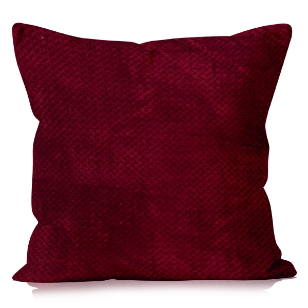 Poduszka ASTI mikroflanela żakard 40x40 Bordo
