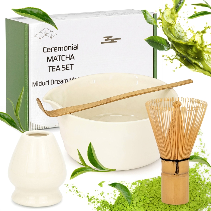 Ceremonialny Zestaw Matcha Midori Dream Ecru Krem