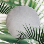 Poduszka SHAPE BRYŁA 3D PLUSZ śr.45 cm koło Szary