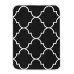 Dywan NOVIA Foam Mozaika 120x160 cm Czarny Biały