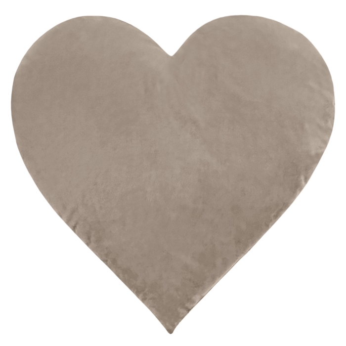 Poduszka Cleo Serce velvet 35x35 cm Beż