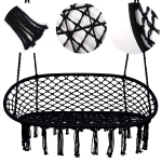 Huśtawka Bocianie gniazdo LUNA Podwójna Czarna