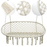 Huśtawka Bocianie gniazdo LUNA Podwójna Ecru