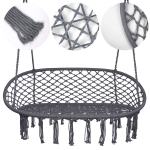 Huśtawka Bocianie gniazdo LUNA Podwójna Szara