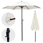 Parasol ogrodowy Caria 300 x 245 cm Kremowy