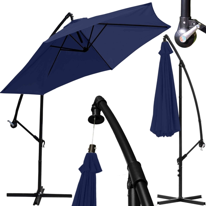 Parasol ogrodowy Turiano 300x245 cm Granat