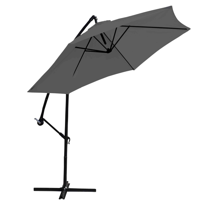 Parasol ogrodowy Turiano 300x245 cm Szary