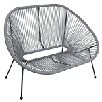 Sofa ogrodowa ławka Acapulco 114x75x87 cm Szary