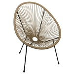 Fotel Krzesło ogrodowe ACAPULCO Beige Beż