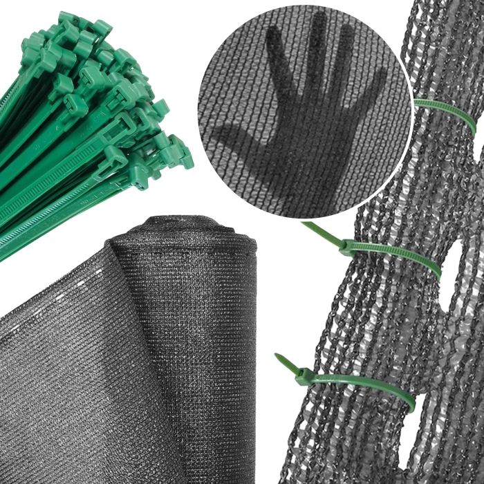 Siatka cieniująca na płot 1,5x25 m Antracyt