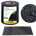 Taśma ogrodzeniowa 19 cm x 26 m Czarny