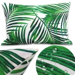 Poszewka wodoodporna Botanic Palmy 40x60 Zielony