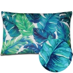 Poszewka wodoodporna Botanic Tropic 40x60 Niebiesk