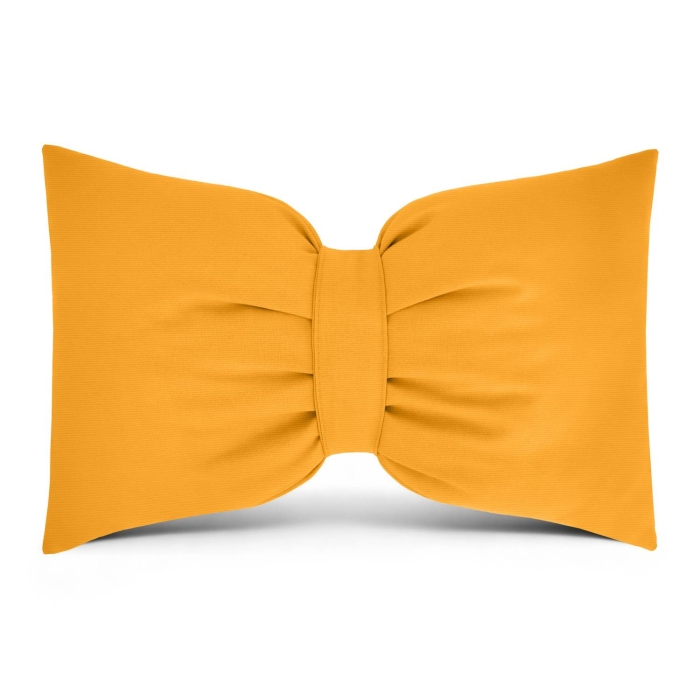 Poduszka Kokarda GLAM 30x50 Żółta Loneta