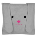 Poszewka pluszowa Mooky królik z uszami 40x40 szar