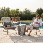 Zestaw PREMIUM 2 fotele + stolik  ELLIE szary