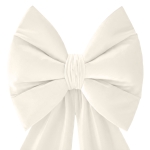 Kokarda Deco Velvet Glam Bow 50x40+50 cm Krem