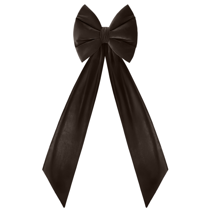 Kokarda Deco Velvet Glam Bow 50x40+50 cm Brąz
