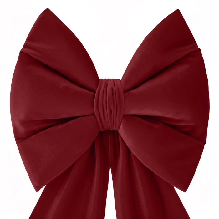 Kokarda Deco Velvet Glam Bow XXL 48x45x150 Czerwon