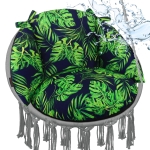 Poduszka LUNA UP Monstera Granat + Czarny Oxford