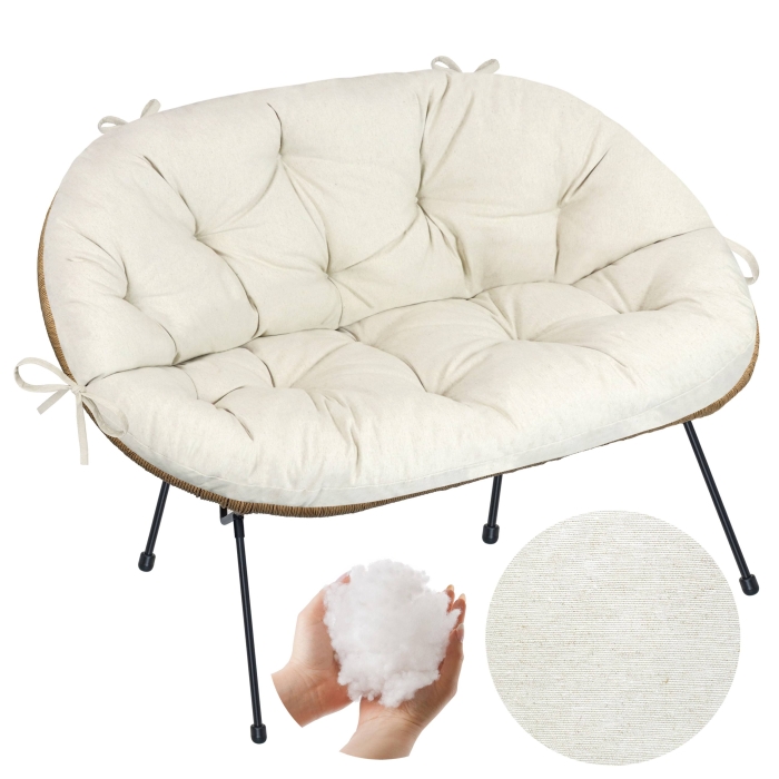 Poduszka na sofę ACAPULCO Natural Loneta 93 Len