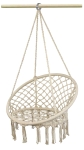 Fotel wiszący Huśtawka LUNA 60x80xH120cm NATURAL