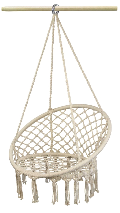 Fotel wiszący Huśtawka LUNA 60x80xH120cm NATURAL