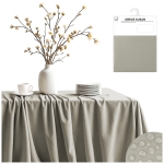 Obrus wodoodp. SUSAN gładki 140x260 cm beige Beż