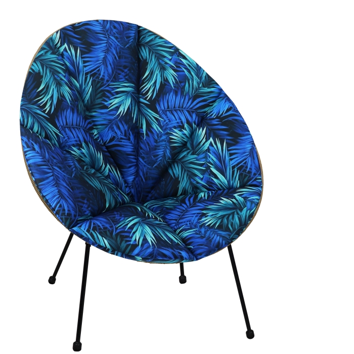 Poduszka na fotel ACAPULCO BIZU Blue Passion Nieb