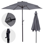 Parasol ogrodowy Caria 300 x 245 cm Szary