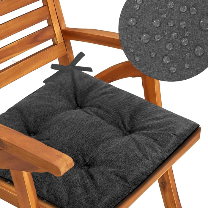 Poduszka wodoodporna Mia 40x40 Eco Len Szary TW