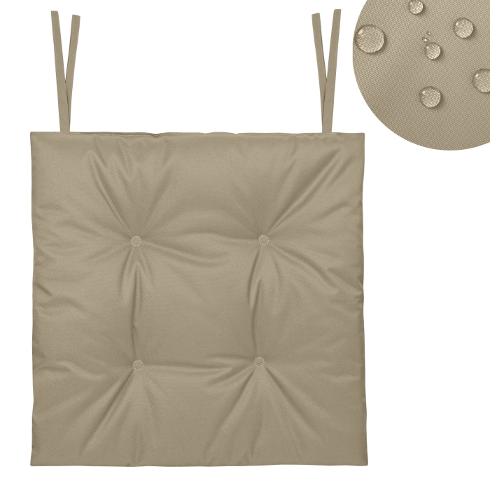 Poduszka wodoodporna Mia 50x50 cm Ciemny Beż TW