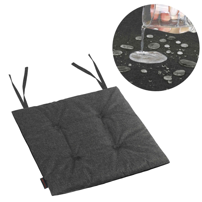 Poduszka wodoodporna Mia 40x40 Eco Len gąbka Szary