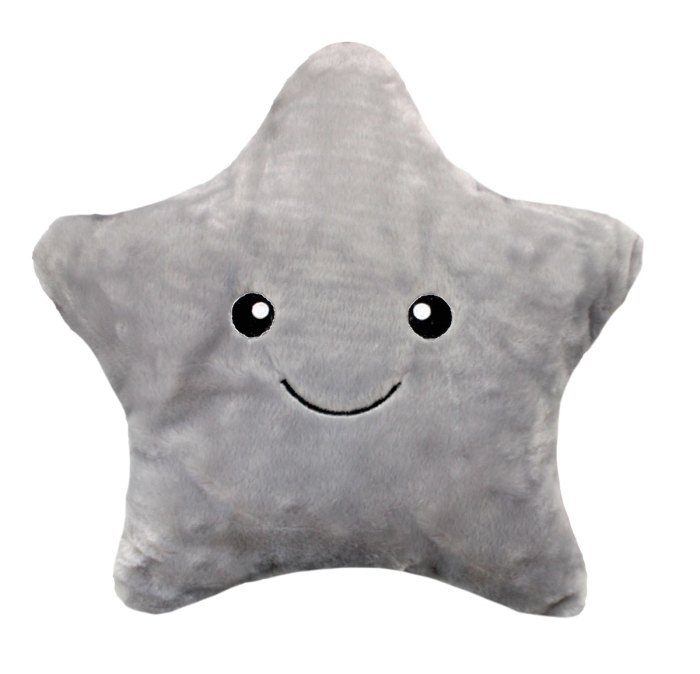 Poduszka TINY STAR gwiazdka plusz 35 cm Szary