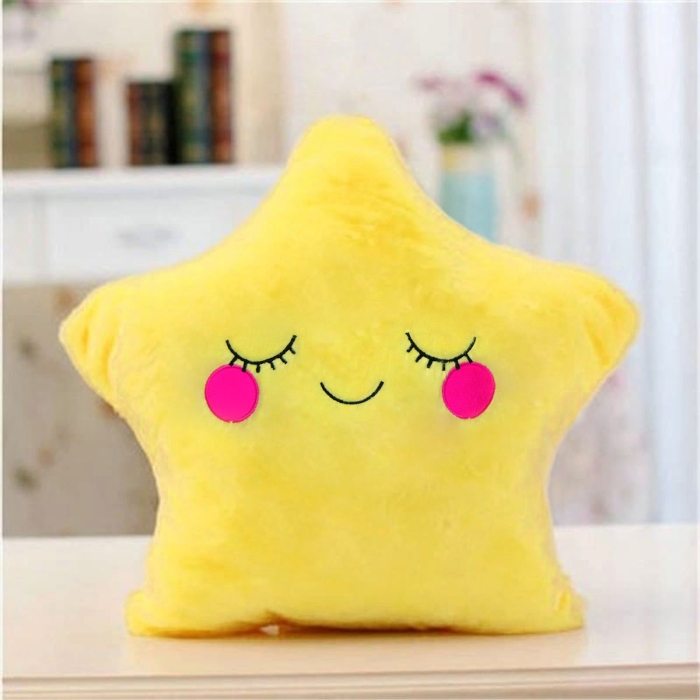 Poduszka TINY STAR gwiazdka plusz 35 cm Żółty