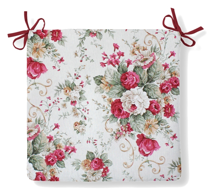 Poduszka MIA BLUMEN BORDO 40x40cm