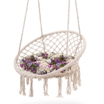 Poduszka na bocianie gniazdo śr 65cm Blumen Fiolet