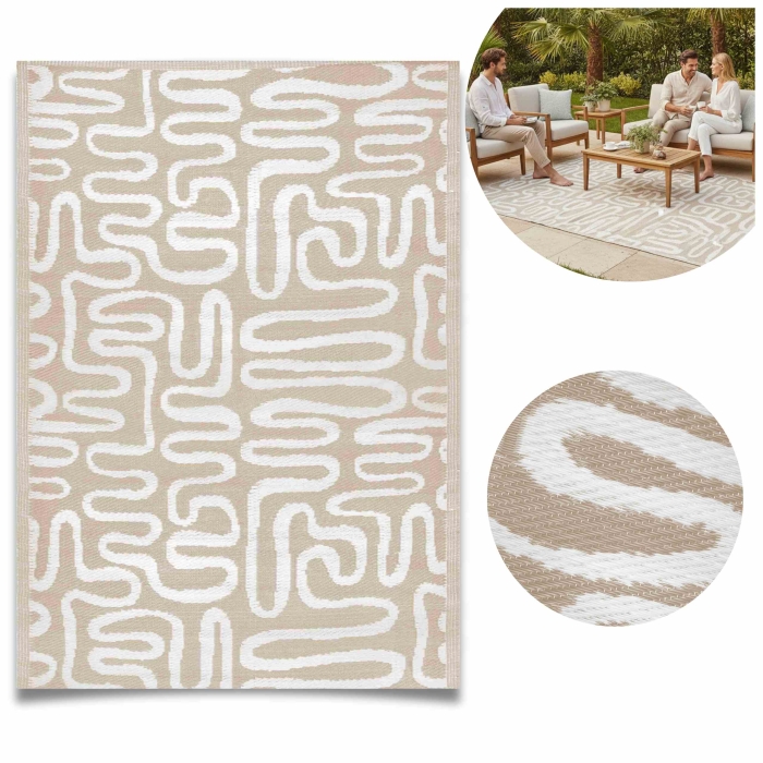 Dywan zewnętrzny BREEZE LINE 120x170 cm Beige