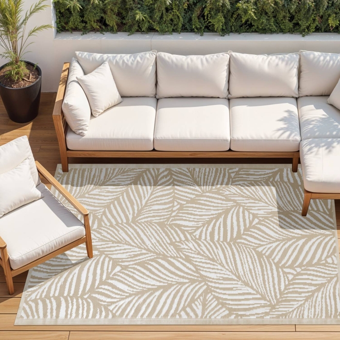 Dywan zewnętrzny LAGOON SPIRIT 160x230 cm Beige