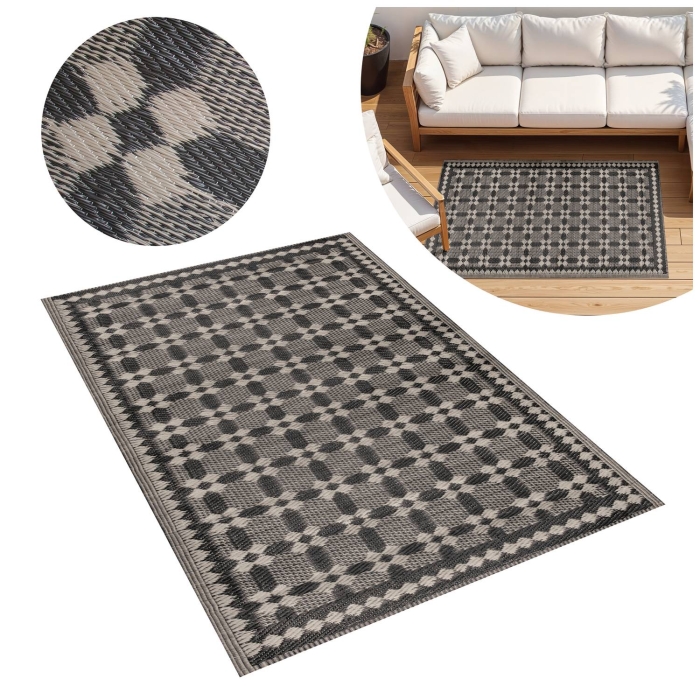 Dywan zewnętrzny SUNSET HORIZON 90x150 cm c.brąz