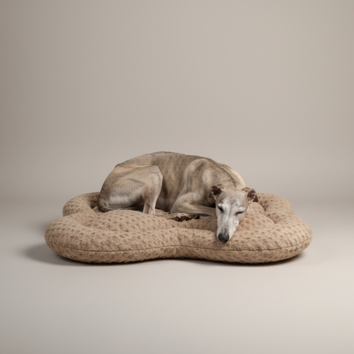 Legowisko dla psa XXL PLUSHY BED futro 90x120 Beż