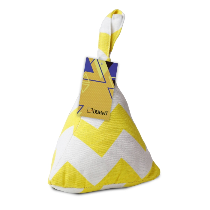 Stoper do Drzwi Yellow Stone Zygzak 22 cm żółty