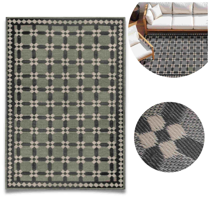 Dywan zewnętrzny SUNSET HORIZON 90x150 cm c.brąz